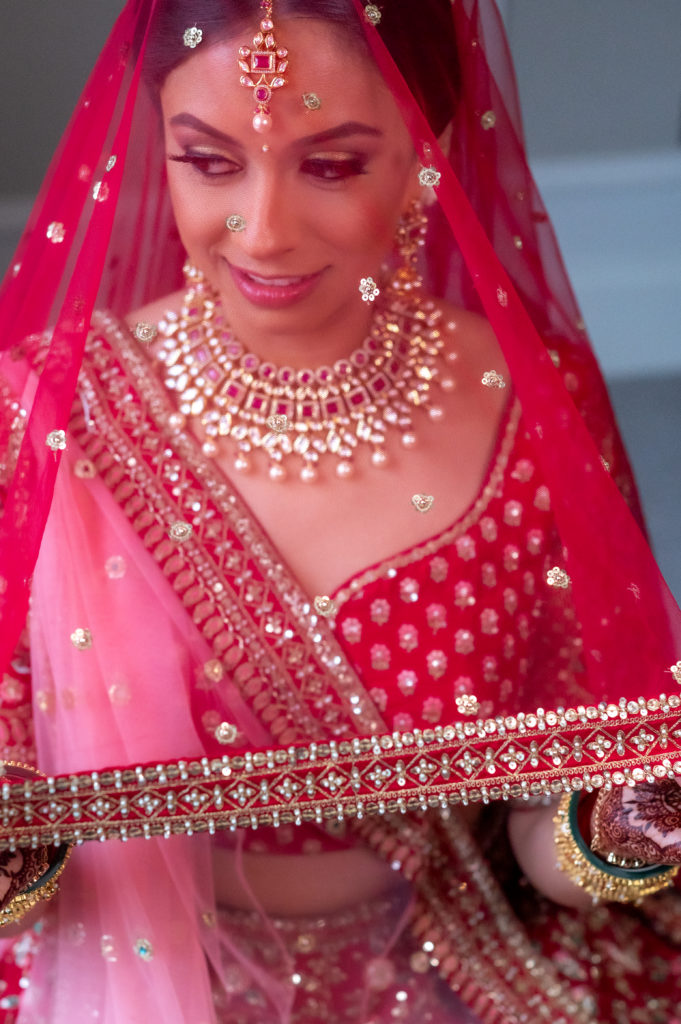 Fairmont Windsor wedding Indian Gujarati wedding brides getting ready 
